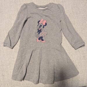 Disney Gap Gray Kids Dress with Cartoon Print